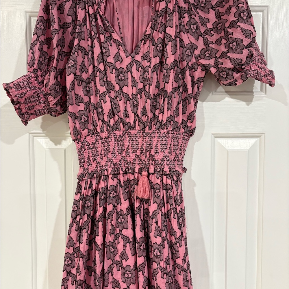 Like new Roller Rabbit Pau Fiorella Pink and Black Mini Dress